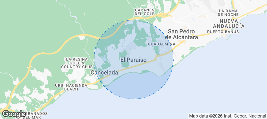 El Paraíso Airbnb map